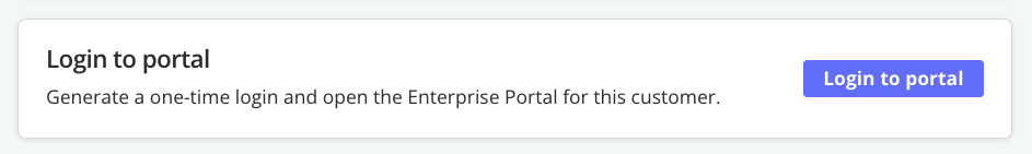 Login to portal button