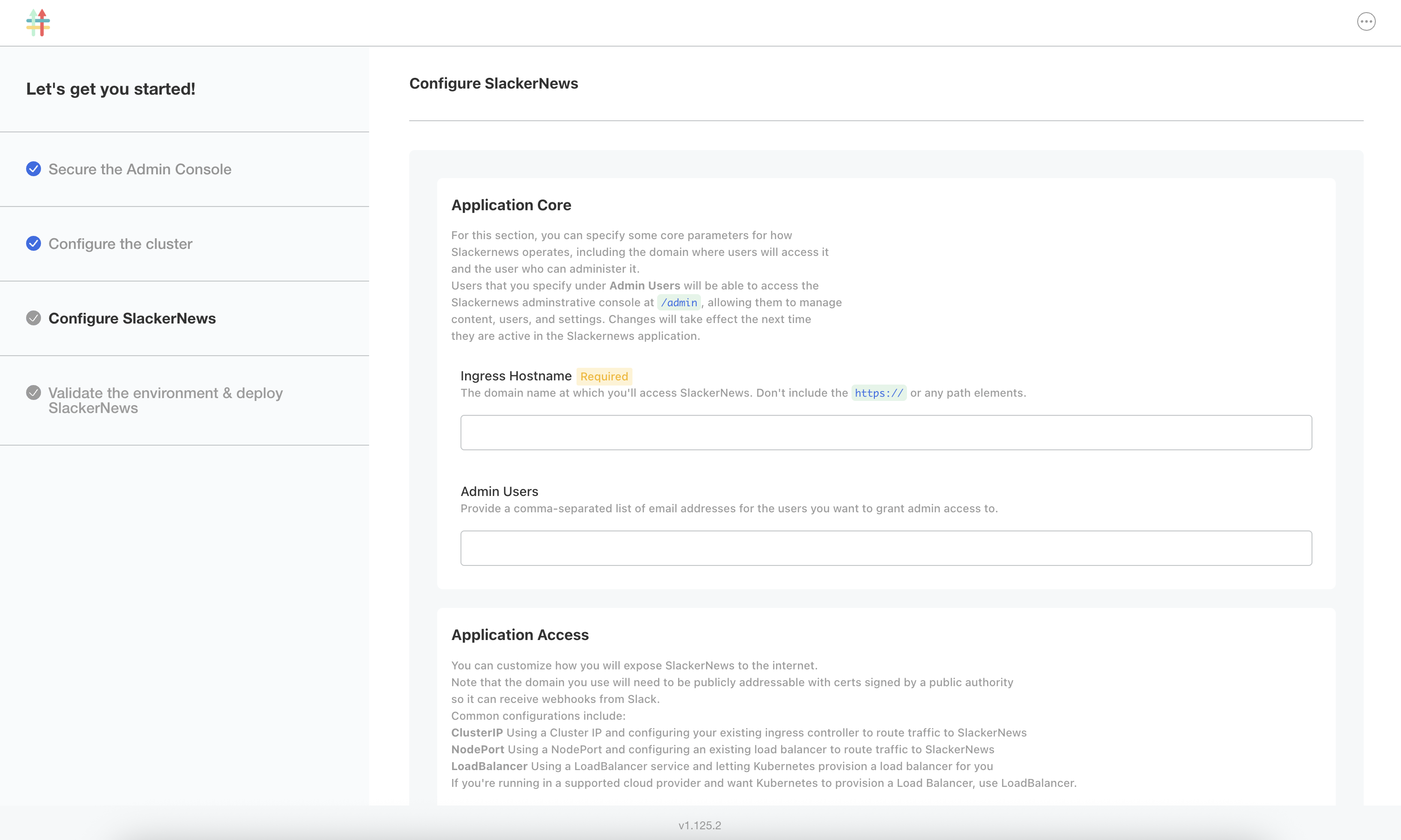 Configure slackernews screen